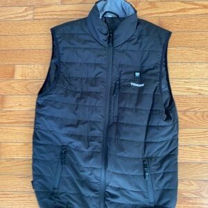 Men's tidwe heated Black Puffer Vest